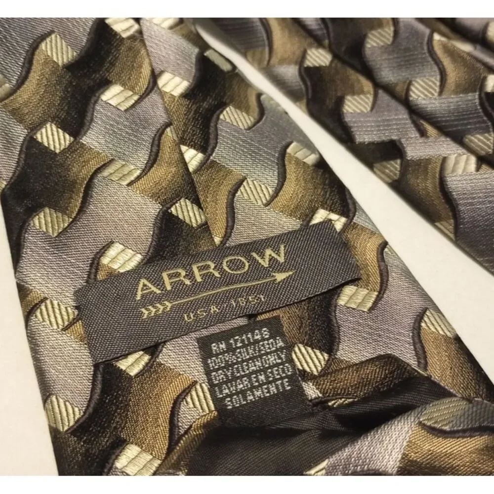 Arrow 100% Silk Men's Neck Tie 60 inches
